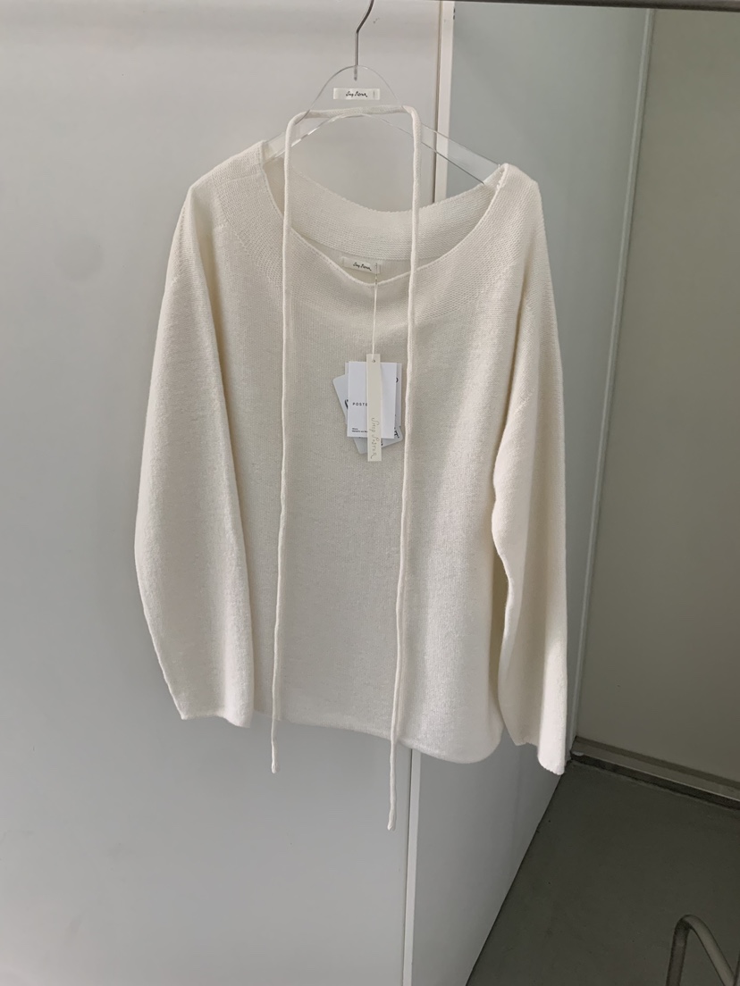 SHOP POSTER韓國代購女裝新品熱賣推薦時尚針織衫含脖帶SHOP POSTER針織衫圖色3