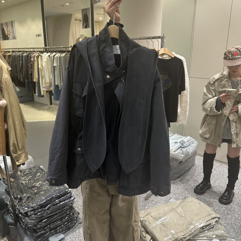 SOF韓國直郵女士新品真品推薦熱賣時尚人氣休閑夾克兜帽SOF夾克圖色2
