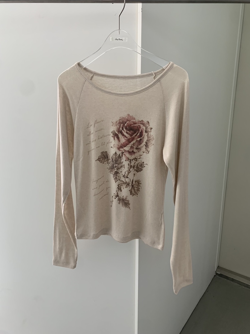 SHOP POSTER韓國代購女士新款真品人氣推薦時尚熱賣長袖T恤SHOP POSTER長袖T恤圖色1