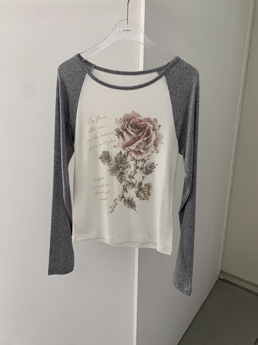 SHOP POSTER韓國代購女士新款真品人氣推薦時尚熱賣長袖T恤SHOP POSTER長袖T恤圖色4
