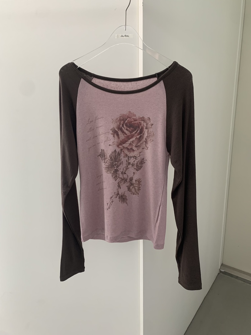 SHOP POSTER韓國代購女士新款真品人氣推薦時尚熱賣長袖T恤SHOP POSTER長袖T恤圖色5