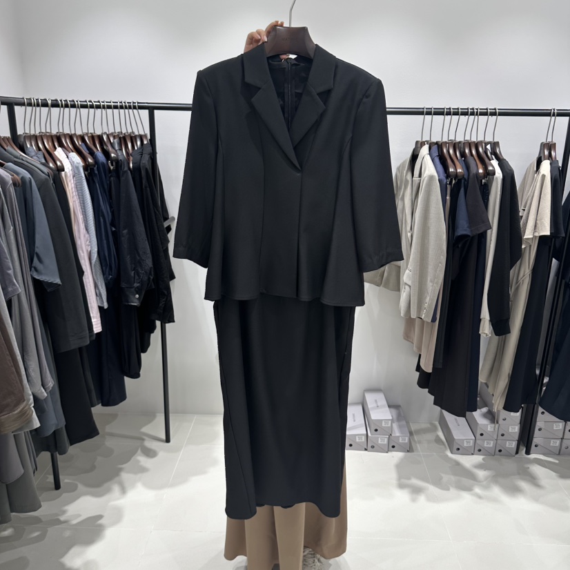 MATIERE韓國直郵女裝新品人氣真品時尚推薦熱賣休閑連衣裙MATIERE連衣裙圖色2黑色