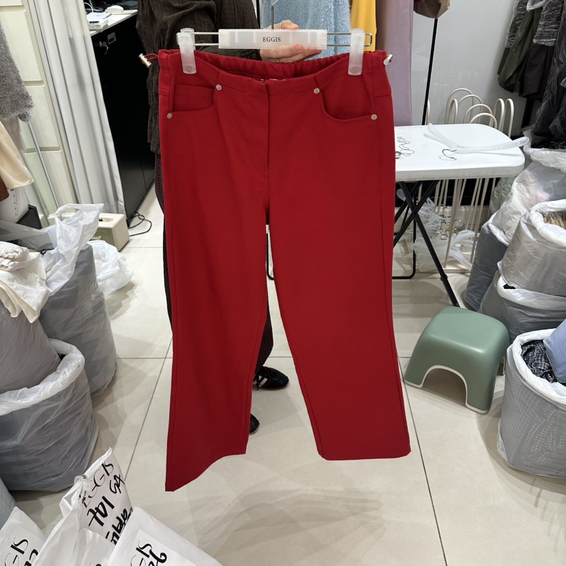 EGG IS東大門直郵女裝新款推薦時尚真品休閑人氣熱賣休閑褲EGG IS休閑褲圖色1