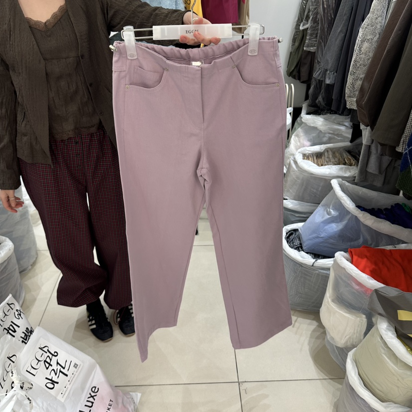 EGG IS東大門直郵女裝新款推薦時尚真品休閑人氣熱賣休閑褲EGG IS休閑褲圖色2