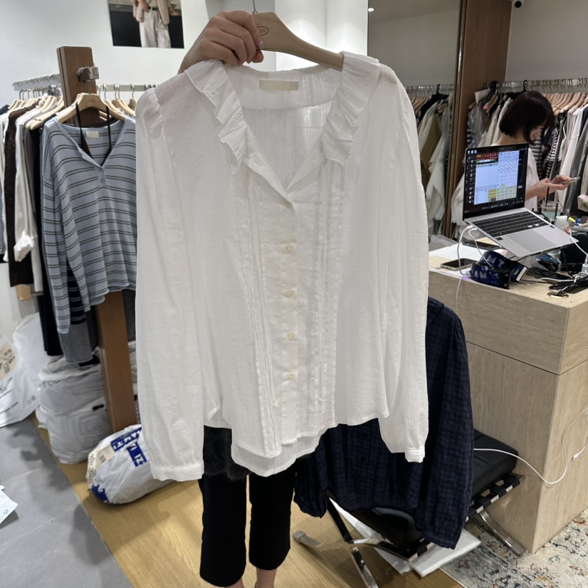 TIZZI東大門代購女裝新品人氣真品推薦時尚熱賣襯衫蕾絲衫TIZZI襯衫/蕾絲衫圖色1