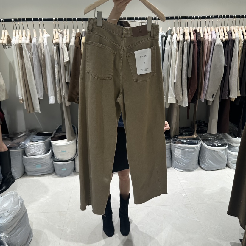 2ND GATE東大門代購女士新品熱賣人氣推薦時尚休閑褲染色2ND GATE休閑褲
