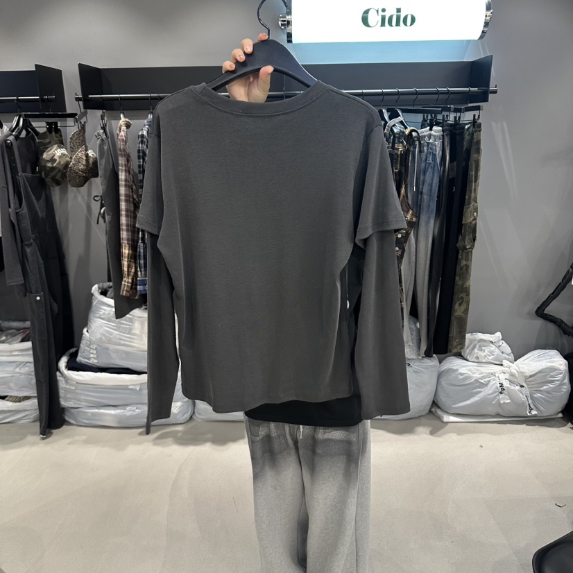 CIDO東大門實拍女裝新品休閑時尚人氣推薦熱賣真品長袖T恤Cido長袖T恤