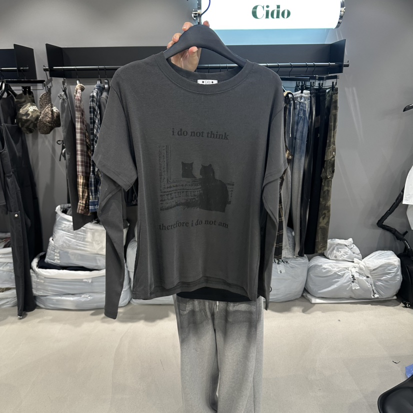 CIDO東大門實拍女裝新品休閑時尚人氣推薦熱賣真品長袖T恤Cido長袖T恤圖色2