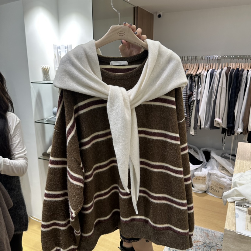 TIZZI韓國代購女裝新品時尚休閑熱賣真品人氣圍巾披肩披肩TIZZI圍巾/披肩圖色3