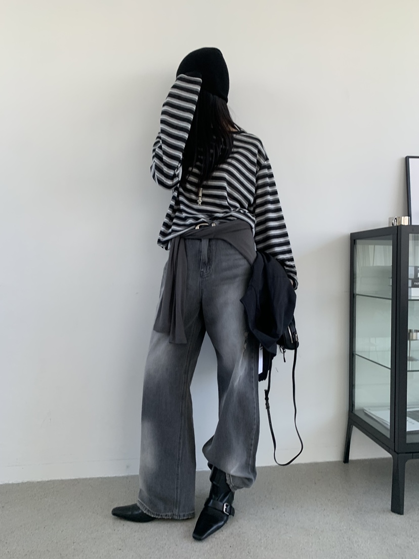 TRUE韓國代購女士新品時尚真品推薦休閑熱賣人氣牛仔褲TRUE牛仔褲