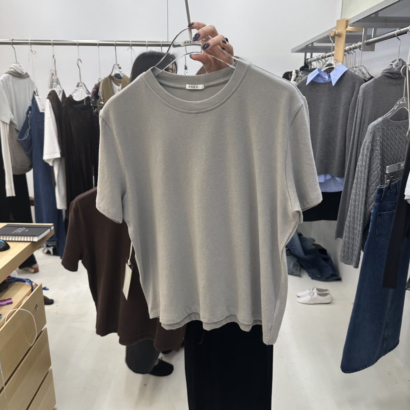 PREV.東大門直郵女裝新品真品休閑人氣時尚推薦熱賣T恤棉PREV.T恤圖色4灰色