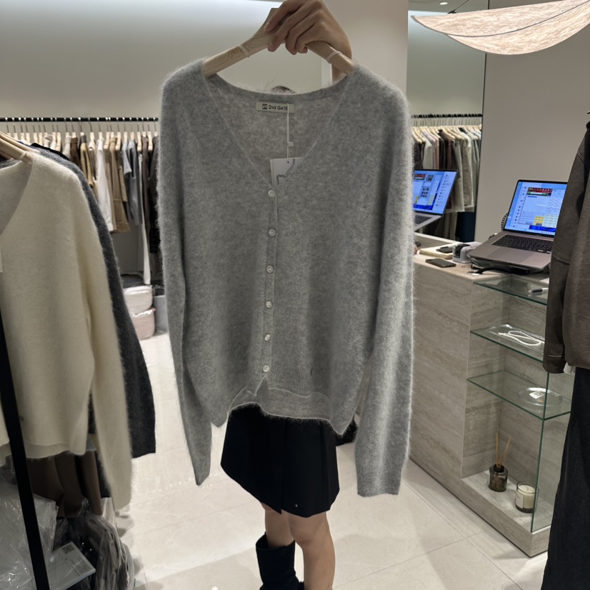 2ND GATE韓國代購女裝新品真品時尚推薦休閑熱賣人氣開衫2ND GATE開衫圖色5灰色
