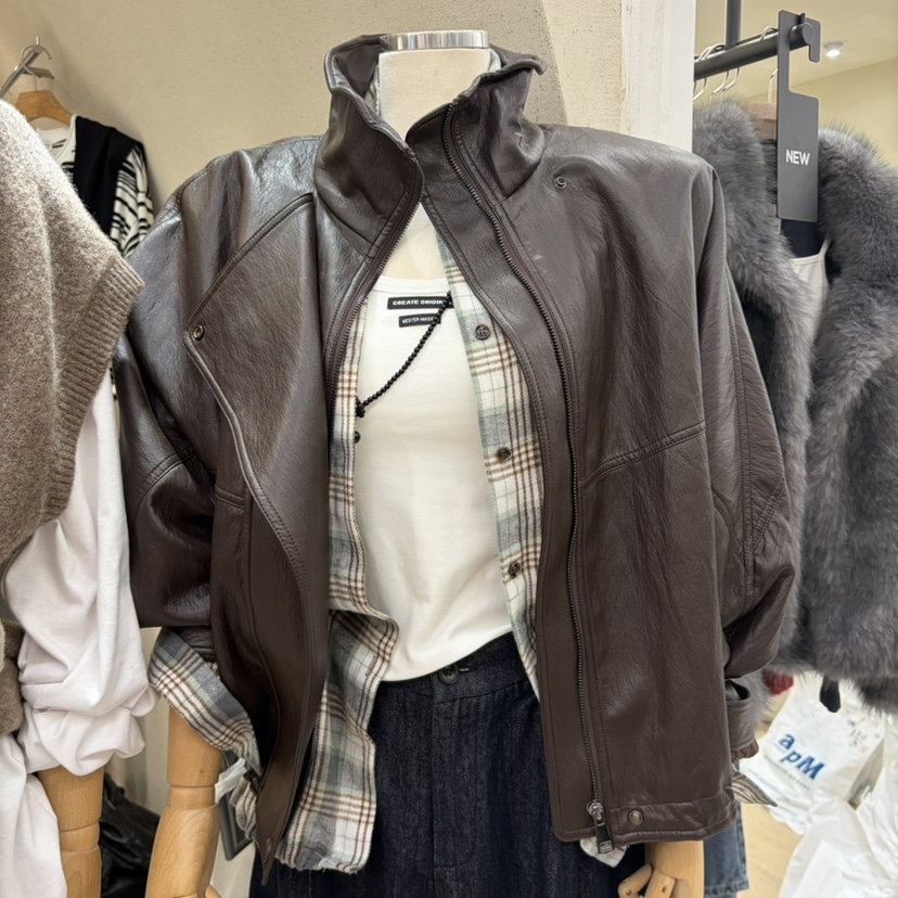 BLACKFRIDAY東大門代購女裝新品熱賣人氣真品推薦皮衣皮革BLACK FRIDAY皮衣圖色1