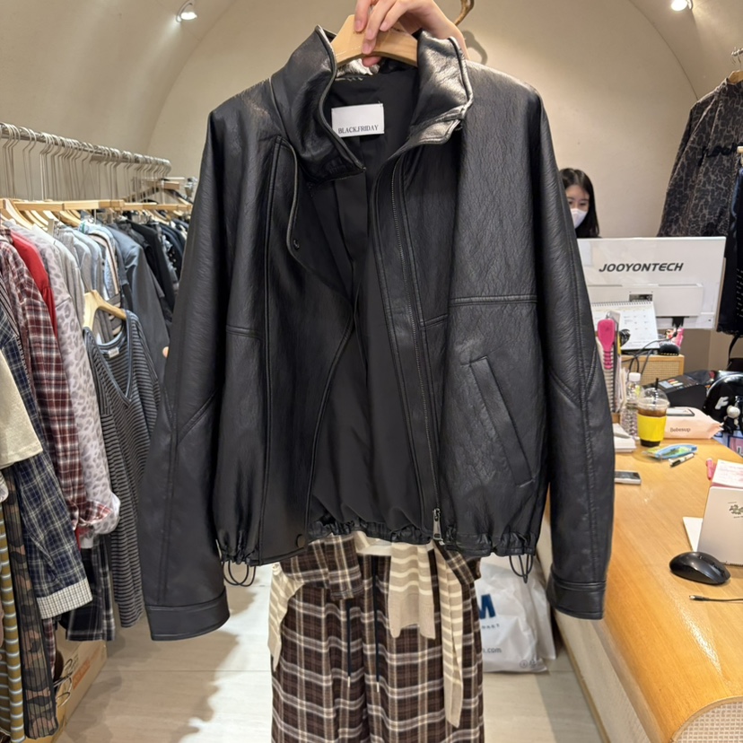 BLACKFRIDAY東大門代購女裝新品熱賣人氣真品推薦皮衣皮革BLACK FRIDAY皮衣圖色2