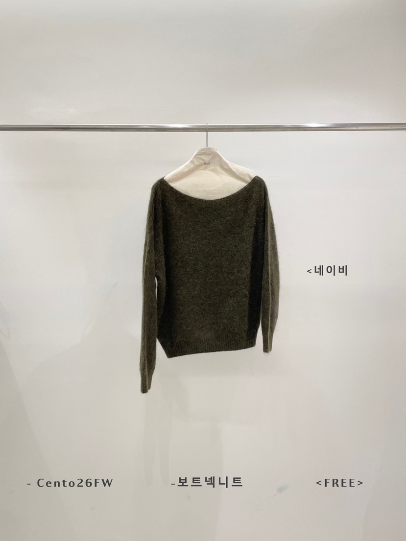 CENTO韓國代購女裝新款熱賣時尚休閑真品推薦人氣針織衫船領CENTO針織衫圖色3