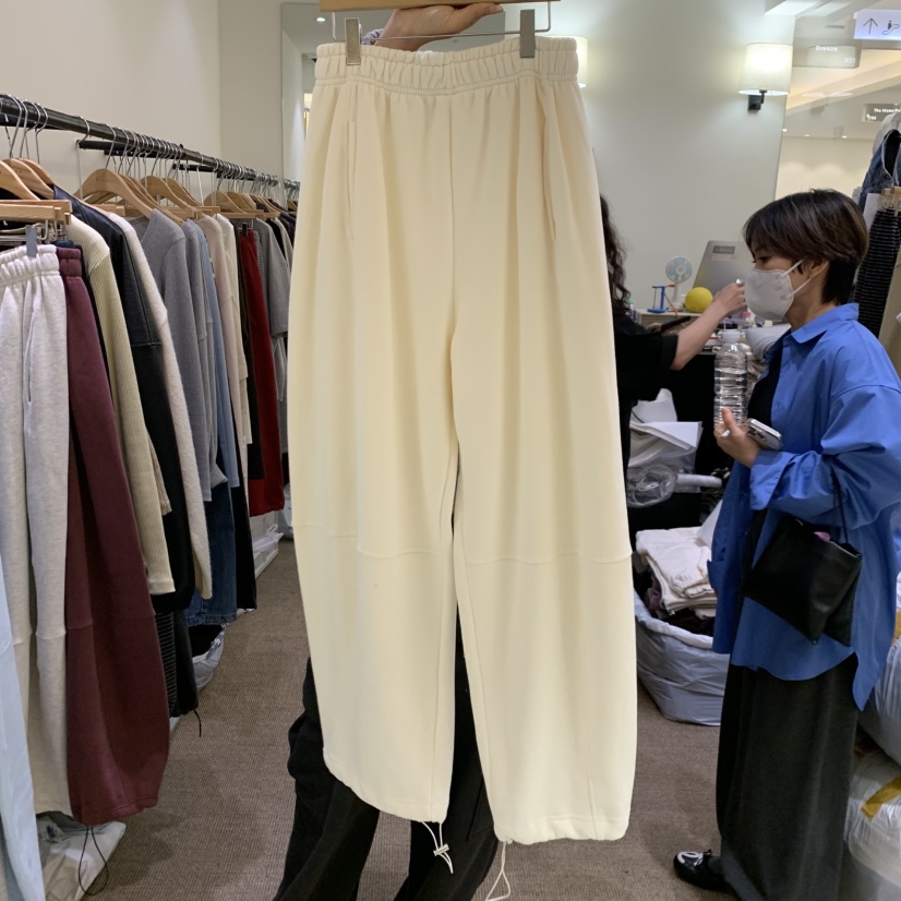 BREEZE韓國代購女士新品休閑熱賣時尚推薦人氣休閑褲加絨BREEZE休閑褲圖色3奶白