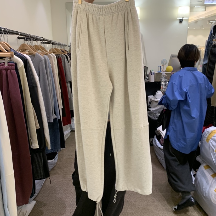 BREEZE韓國代購女士新品休閑熱賣時尚推薦人氣休閑褲加絨BREEZE休閑褲圖色4燕麥