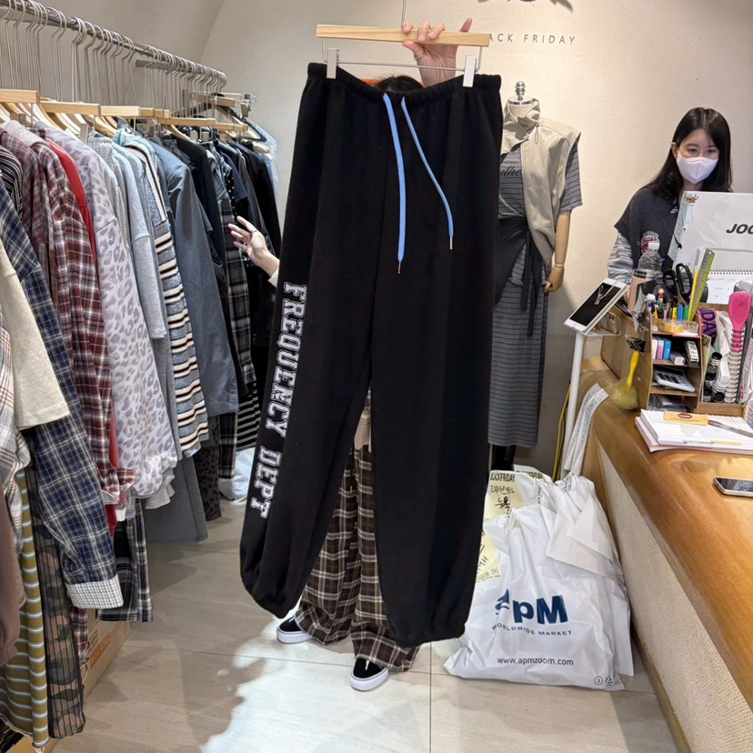 BLACKFRIDAY韓國代購女士新品真品推薦人氣休閑時尚休閑褲BLACK FRIDAY休閑褲圖色3