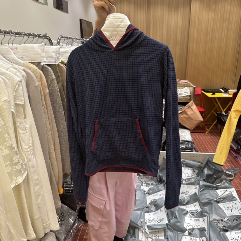 EEE韓國代購女裝新品休閑人氣時尚推薦熱賣衛衣連帽衫抓絨EEE衛衣圖色3