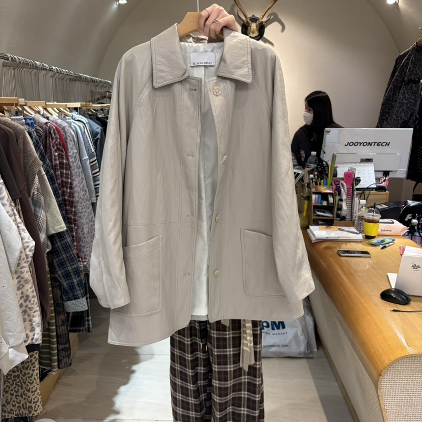 BLACKFRIDAY東大門直郵女士新款推薦時尚人氣休閑熱賣皮衣BLACK FRIDAY皮衣圖色1