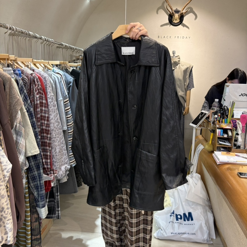 BLACKFRIDAY東大門直郵女士新款推薦時尚人氣休閑熱賣皮衣BLACK FRIDAY皮衣圖色2