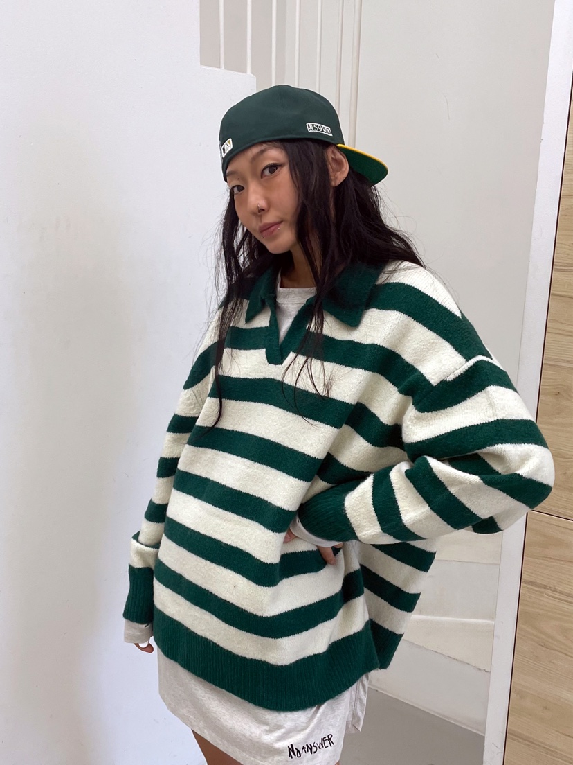 NO ANSWER韓國代購女士新款時尚休閑真品人氣推薦針織衫NO ANSWER針織衫
