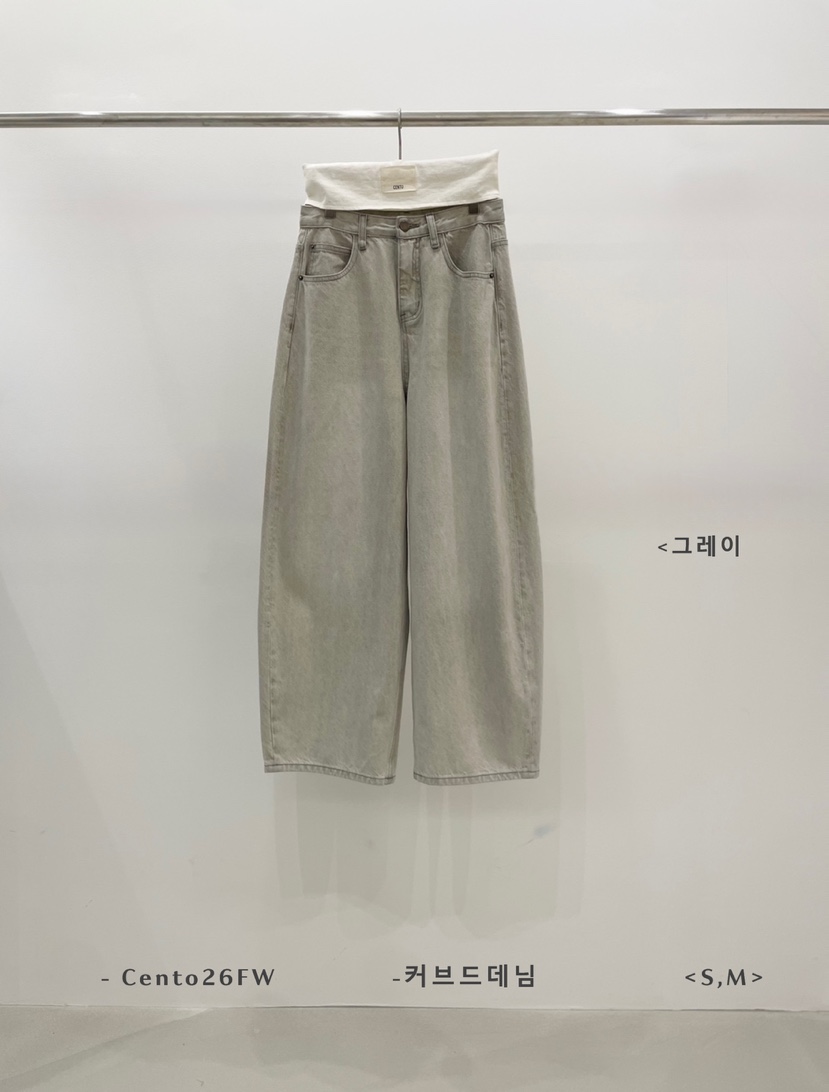 CENTO東大門代購女士新品推薦真品人氣時尚休閑熱賣牛仔褲CENTO牛仔褲圖色1