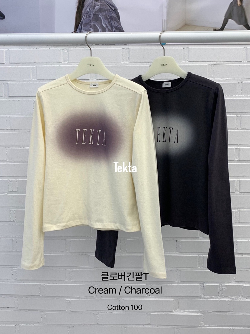TEKTA韓國代購女士新品真品人氣推薦時尚熱賣休閑長袖T恤Tekta長袖T恤
