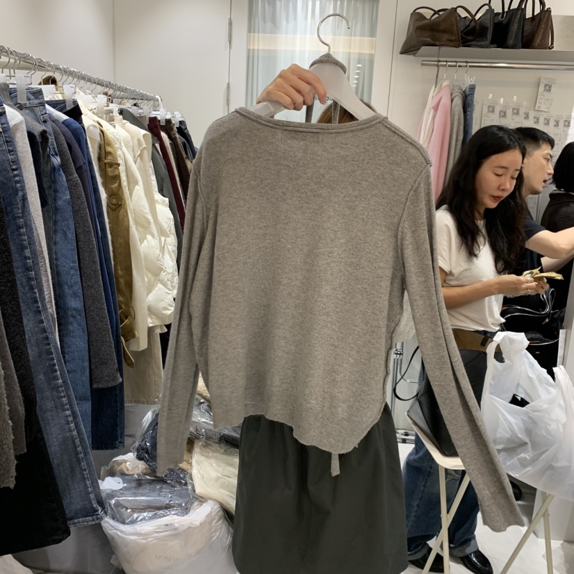 MONDAY TO SUNDAY韓國直郵女士新品推薦針織衫含飄帶開衫MONDAY TO SUNDAY針織衫