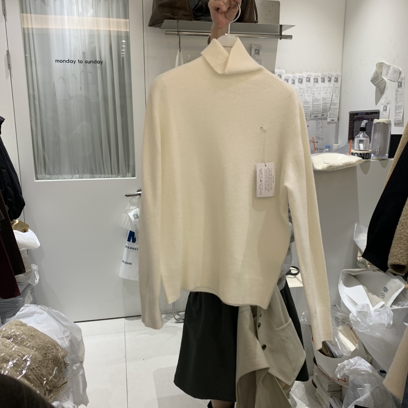 MONDAY TO SUNDAY東大門實拍女裝新品時尚熱賣真品針織衫MONDAY TO SUNDAY針織衫圖色3白