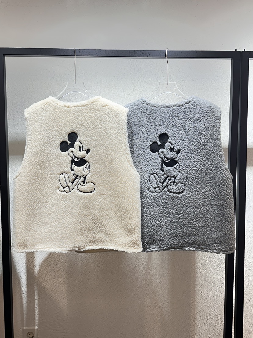 BLACK RIBBON-P東大門代購女士新品推薦真品馬甲米奇刺繡BLACK RIBBON-P馬甲