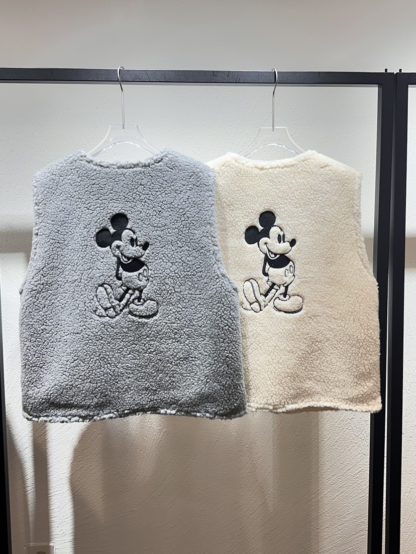 BLACK RIBBON-P東大門代購女士新品推薦真品馬甲米奇刺繡BLACK RIBBON-P馬甲