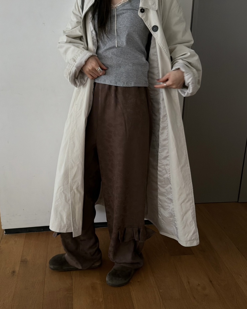 PEBBLE東大門實拍女裝新款人氣熱賣休閑真品推薦休閑褲褶皺PEBBLE休閑褲