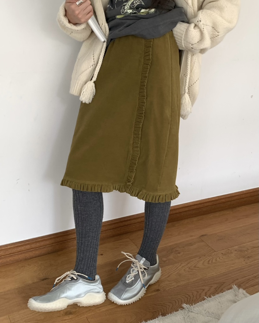 PEBBLE東大門直郵女士新品熱賣推薦人氣休閑半身裙中短裙PEBBLE半身裙/中短裙