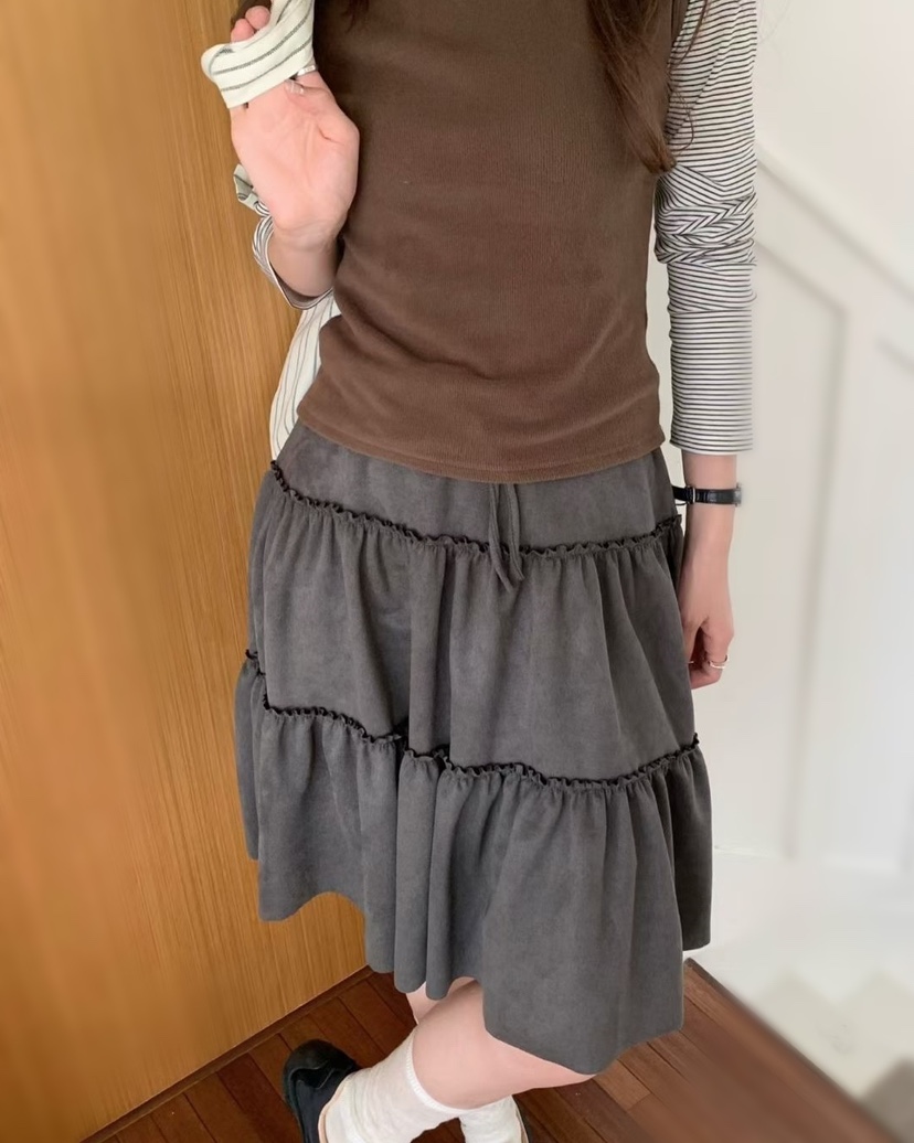 OLA韓國直郵女士新款時尚推薦真品熱賣休閑人氣半身裙中短裙mellor/OLA半身裙/中短裙