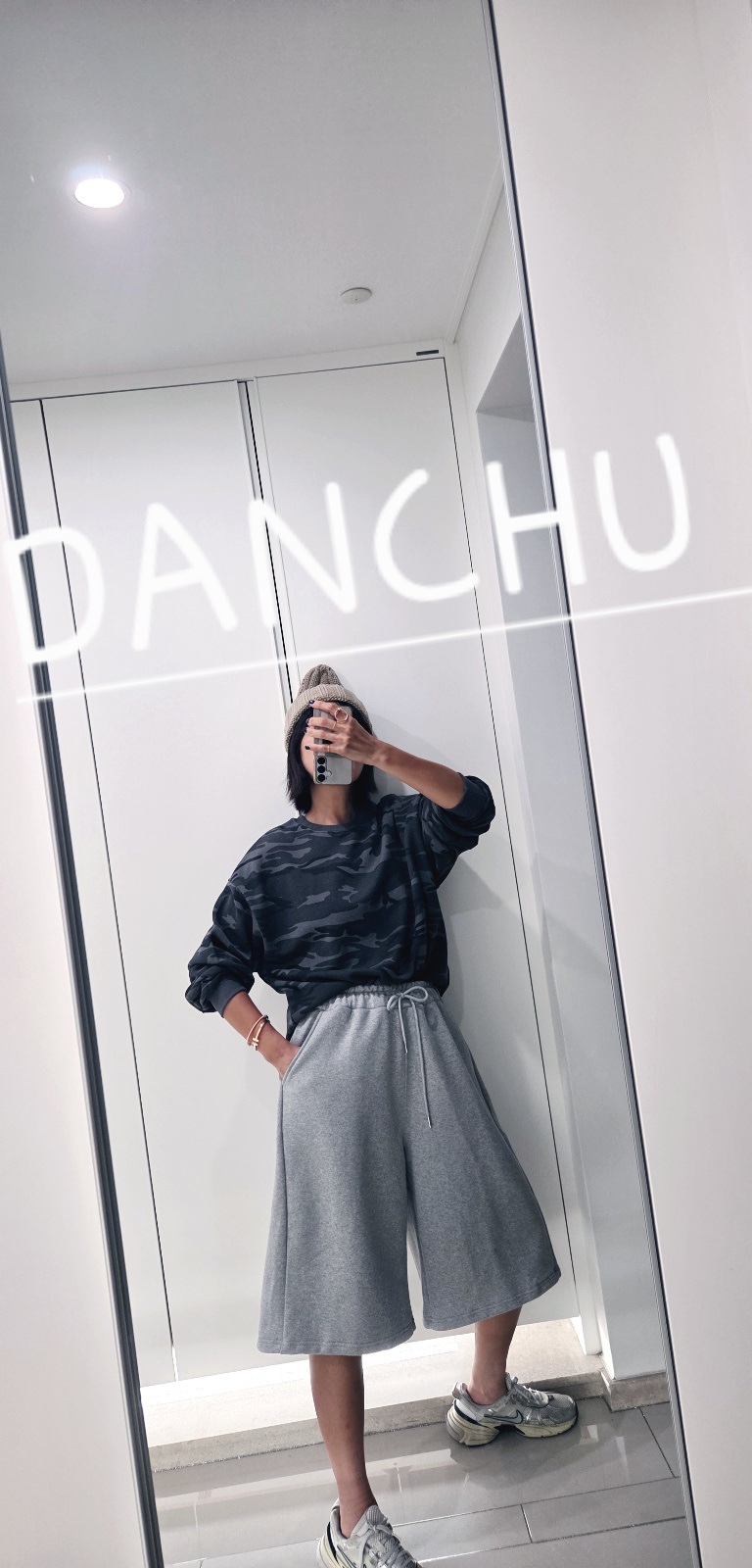 DANCHU韓國直郵女士新款人氣休閑真品時尚推薦熱賣衛衣迷彩DANCHU衛衣