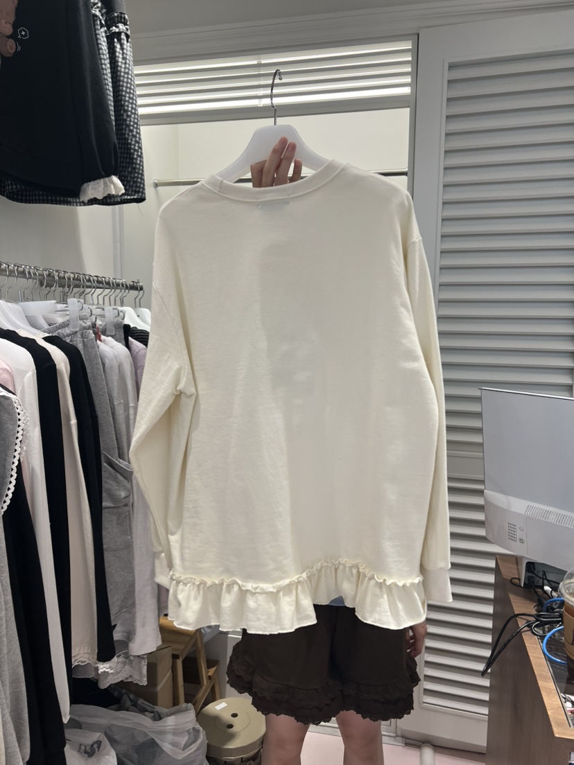 BE&amp;BE韓國代購女裝新品推薦休閑時尚人氣真品衛衣格子BE&be衛衣