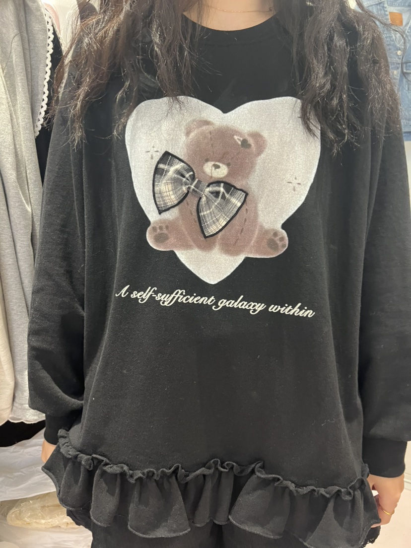 BE&amp;BE韓國代購女裝新品推薦休閑時尚人氣真品衛衣格子BE&be衛衣圖色2