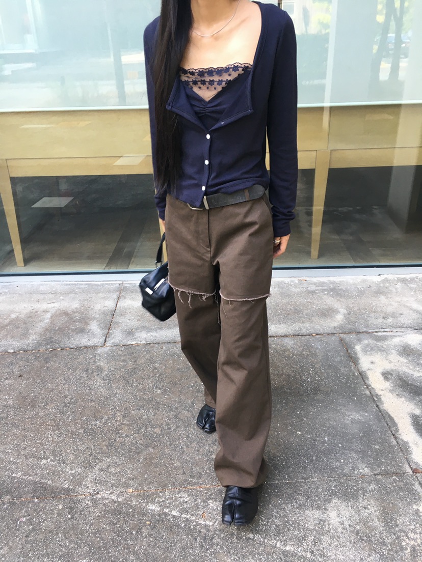 TREMA東大門代購女裝新款休閑人氣真品推薦長袖T恤褶皺層疊TREMA長袖T恤