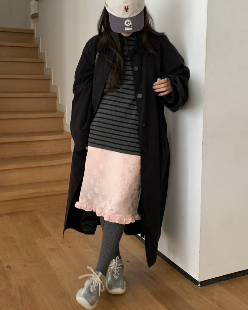 PEBBLE東大門直郵女士新品休閑時尚推薦人氣半身裙中短裙PEBBLE半身裙/中短裙