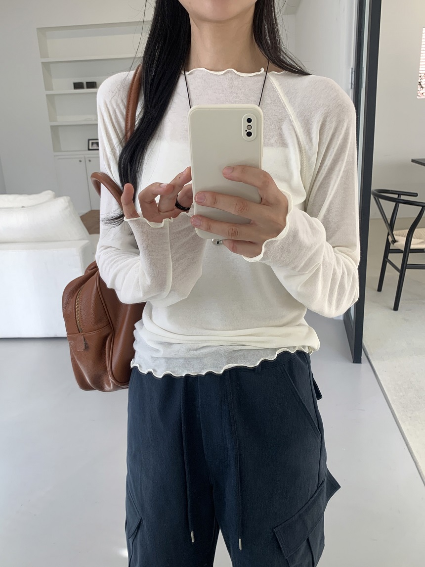 KYEM東大門代購女裝新品真品時尚推薦休閑熱賣人氣長袖T恤KYEM長袖T恤