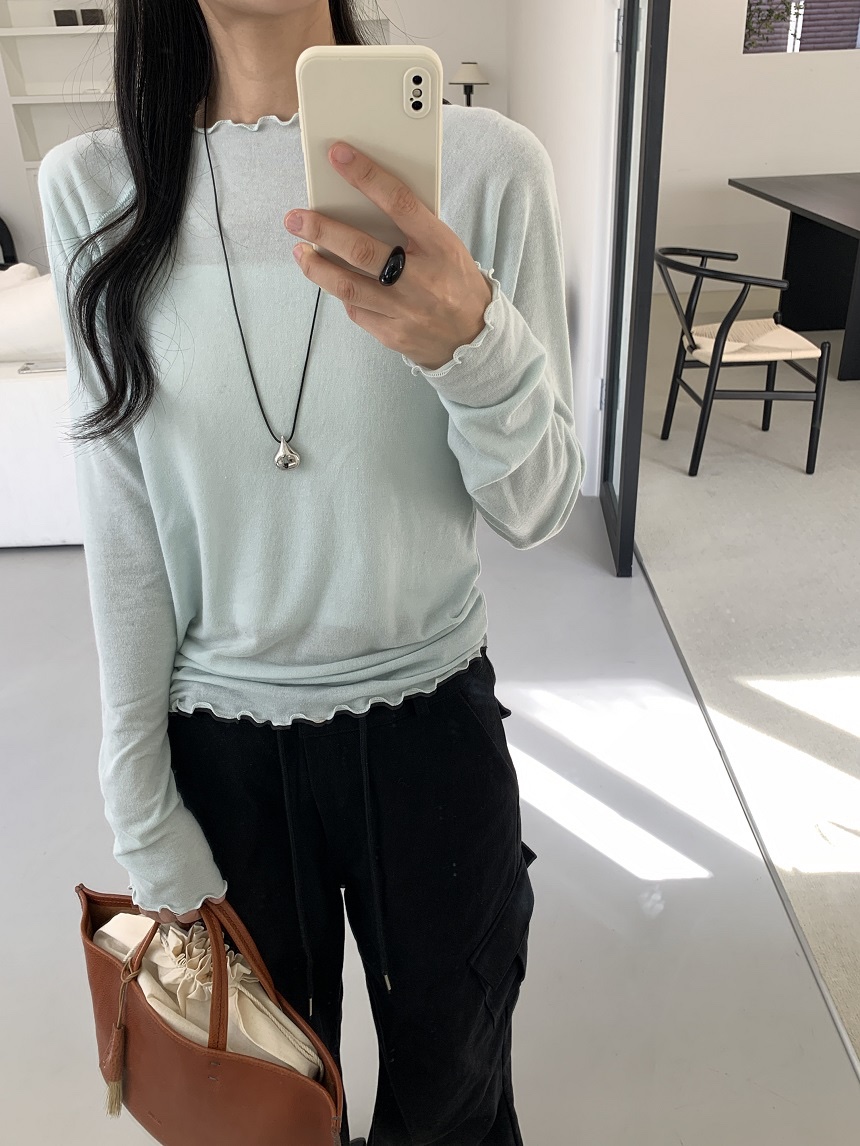 KYEM東大門代購女裝新品真品時尚推薦休閑熱賣人氣長袖T恤KYEM長袖T恤圖色2