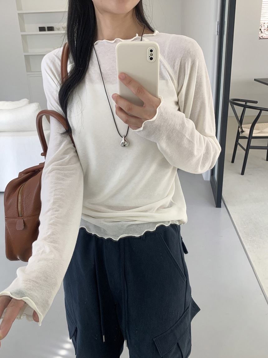 KYEM東大門代購女裝新品真品時尚推薦休閑熱賣人氣長袖T恤KYEM長袖T恤圖色3