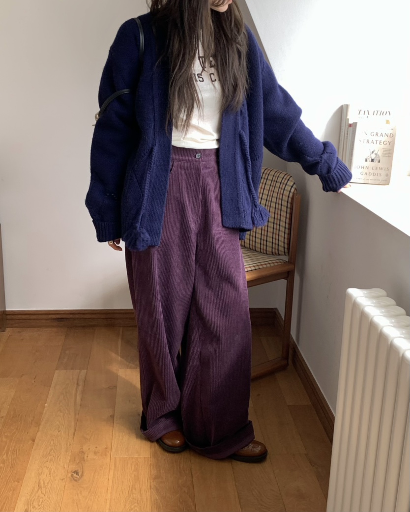 PEBBLE東大門代購女士新品休閑熱賣人氣休閑褲燈芯絨經典PEBBLE休閑褲