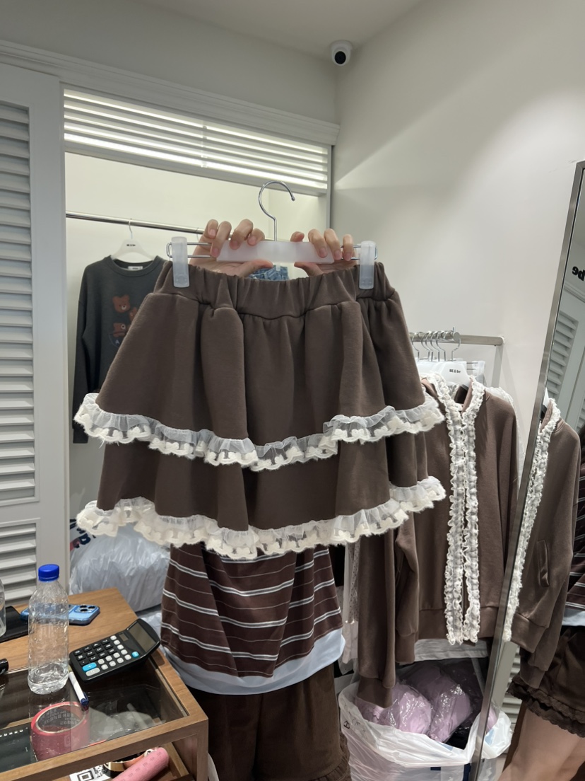 BE&amp;BE韓國代購女裝新品真品時尚休閑人氣推薦短裙蕾絲BE&be短裙