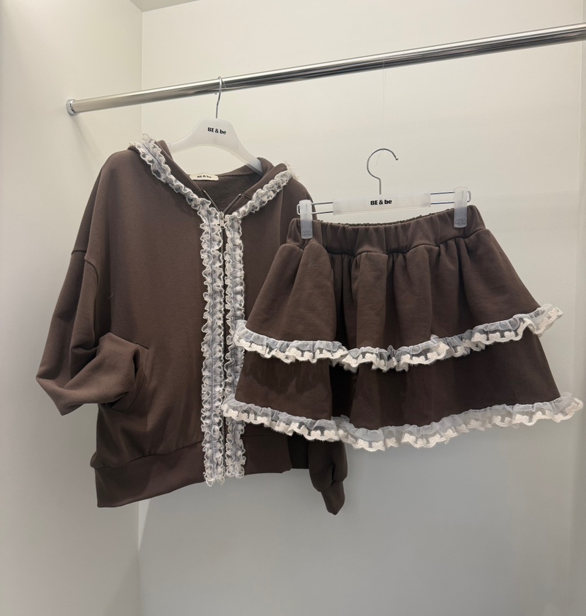 BE&amp;BE韓國代購女裝新品真品時尚休閑人氣推薦短裙蕾絲BE&be短裙