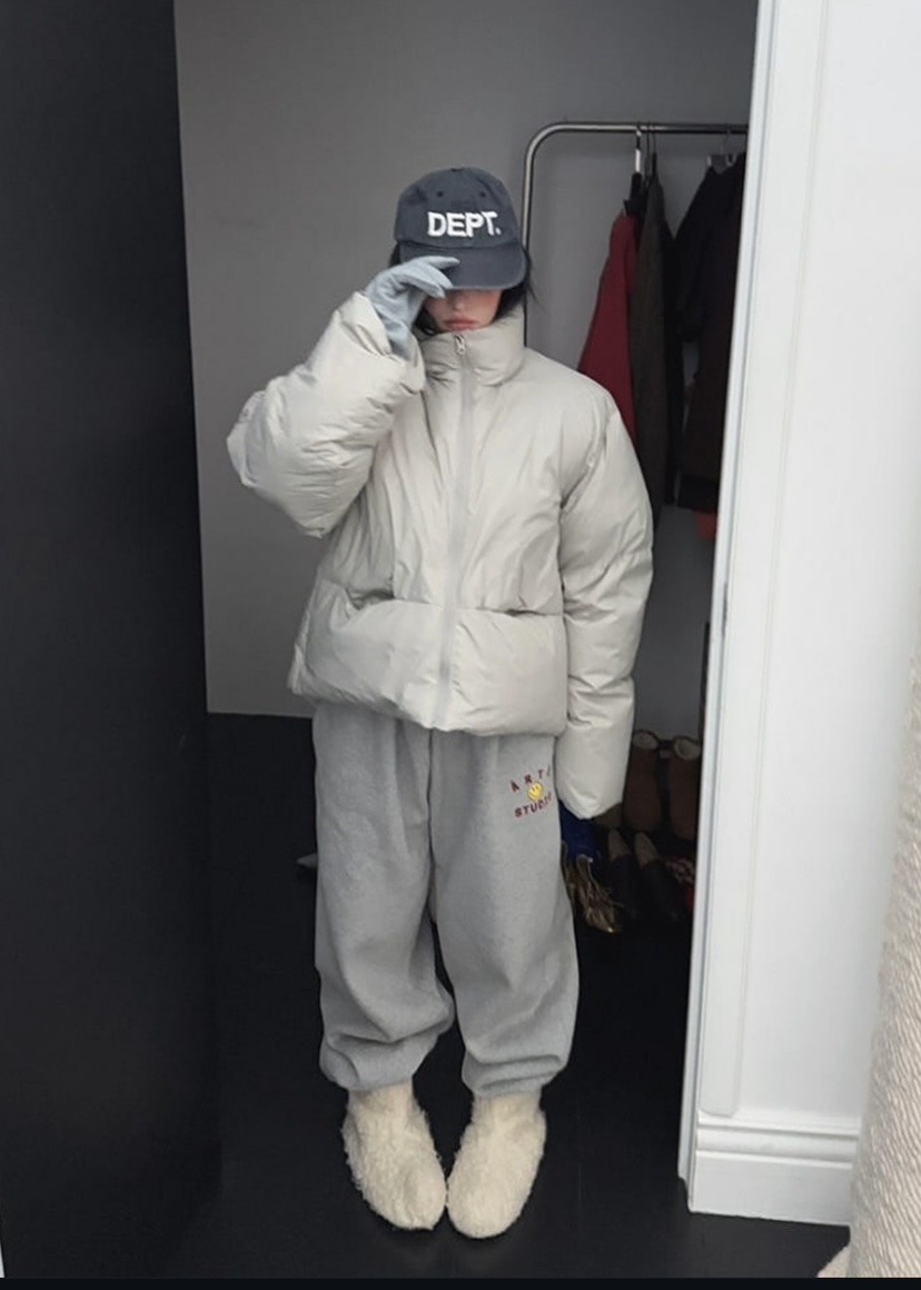 ARTE STUDIO/ATTENTION EDITORIAL韓國代購女士新品時尚短款棉服填充鴨絨ARTE STUDIO/ATTENTION EDITORIAL短款棉服