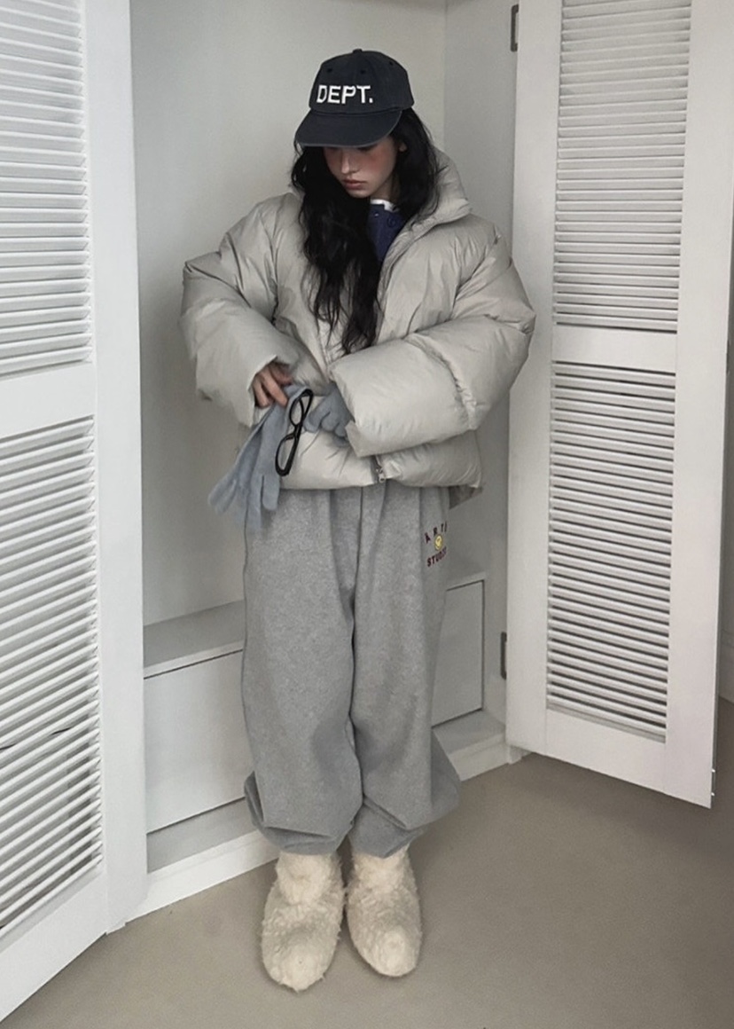 ARTE STUDIO/ATTENTION EDITORIAL韓國代購女士新品時尚短款棉服填充鴨絨ARTE STUDIO/ATTENTION EDITORIAL短款棉服