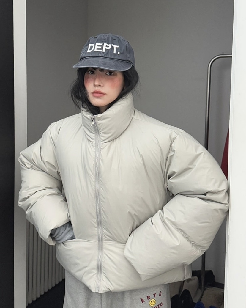 ARTE STUDIO/ATTENTION EDITORIAL韓國代購女士新品時尚短款棉服填充鴨絨ARTE STUDIO/ATTENTION EDITORIAL短款棉服