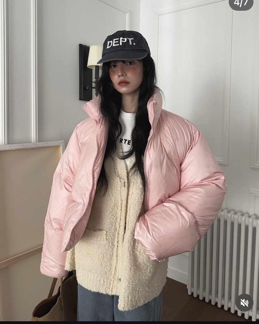 ARTE STUDIO/ATTENTION EDITORIAL韓國代購女士新品時尚短款棉服填充鴨絨ARTE STUDIO/ATTENTION EDITORIAL短款棉服